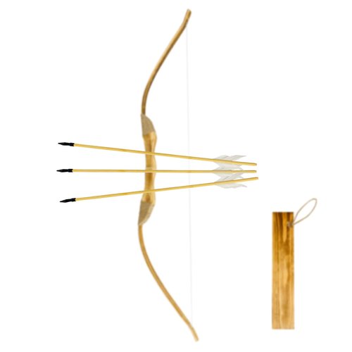 Basbon 16 Pcs Wooden Feather Arrows Soft Rubber Tips, 17 Inch Handmade Wooden Toy Arrow for Kids and Beginners, Archery Bows Outdoor Play Cosplay Costume Decoration