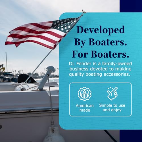 White Boat Fender Rod Holder - Marine Fender Management & Boarding Handle - Pack of 1