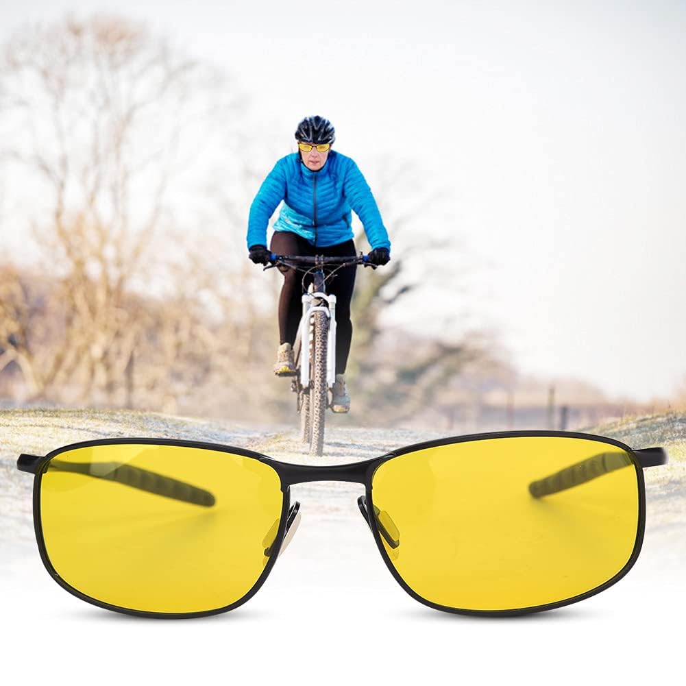 HD Polarized Sunglasses for Day Night Driving Outdoor Sports, Anti Glare Glasses with Case for Men Women