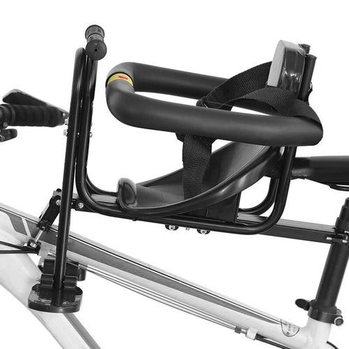 SOUUXIU Kids Bicycle Front Seat with Pedals and Support for Children 1-3 Years Old, Child Bike Front Saddle Stable Portable for Mountain Bike Road Bike,Max Bearing Weight: 77lbs/35kg