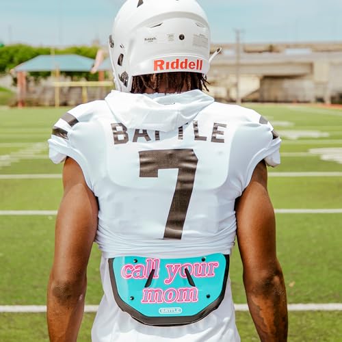 Battle Sports Kids & Adults Novelty Football Back Plate - Chrome Skulls Variation