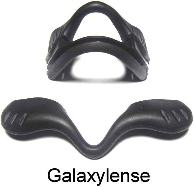 Galaxy Nose Pad Rubber Kits For Oakley Si Ballistic M Frame 2.0 Z87 Sunglasses Black Color