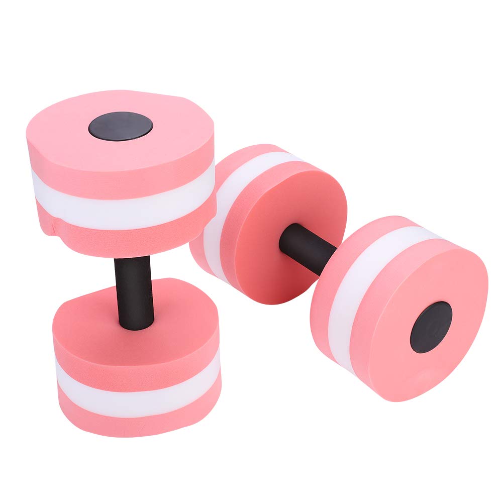 Generic Water Weights Dumbbells, Pool Exercise Equipment For Adults Water Float Bodybuilding Training 1 Pair Fitness Yoga Dumbbell Barbell (Pink), Genericbngas4tr2y-02