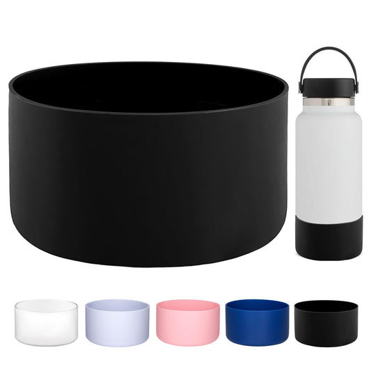 HEYSKAY Protective Silicone Boot for 12oz 16oz 18oz 21oz 24oz Hydro Flask Wide Mouth Water Bottle Bottom Protector and Other Brand Bottles with Bottom Diameter 2.85inch Water Bottle Accessories