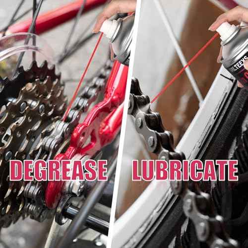 WILTEEXS Chain Cleaner and Lubricant Spray, Chain Lube Bicycle Chain Degreaser, 450ml, All-Weather Maintenance, Deep Penetration Formula