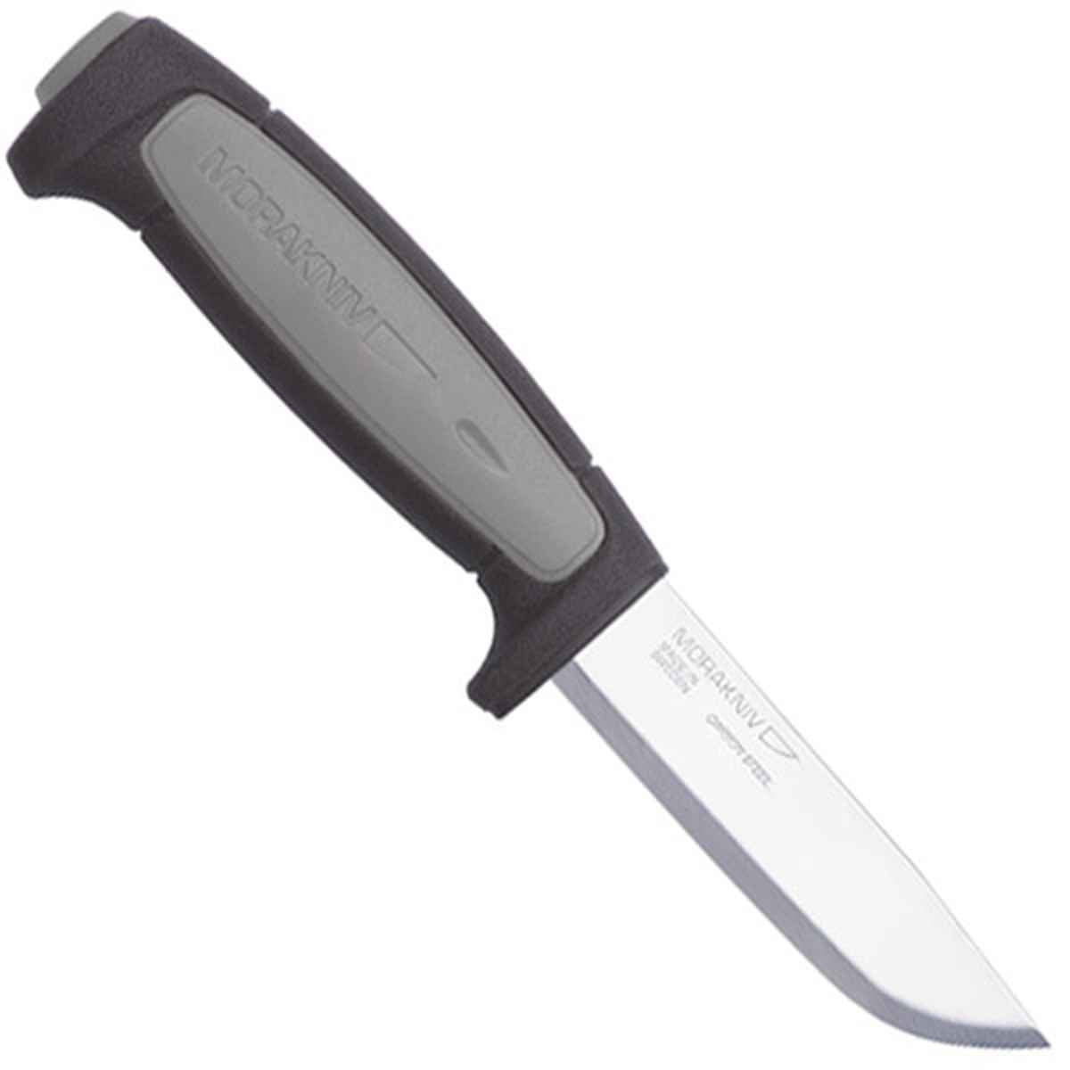 Morakniv Craftline Robust Fixed-Blade Knife with Carbon Steel Blade and Combi-Sheath, 3.6 Inch