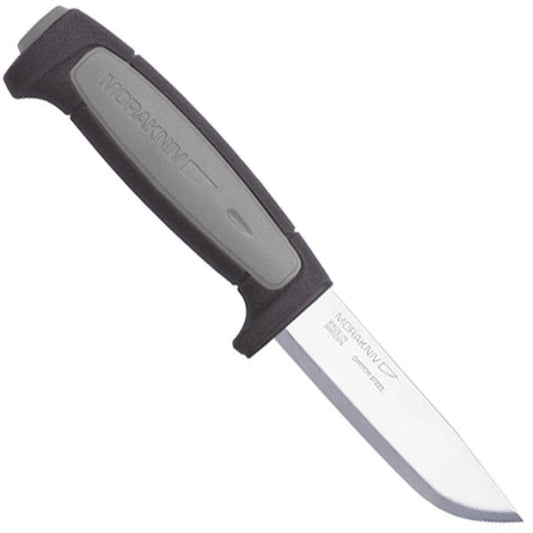 Morakniv Craftline Robust Fixed-Blade Knife with Carbon Steel Blade and Combi-Sheath, 3.6 Inch