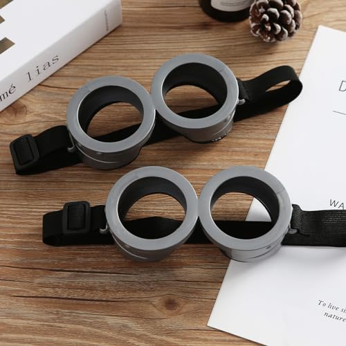 2Pcs Steampunk Goggles Round Glasses Costume Accessories Halloween Cosplay Party Set
