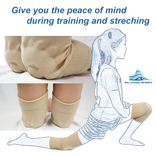 Gel Knee Pads for Dancing & Skating - Support & Cushioning, Medium Black