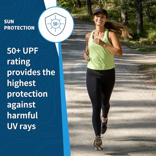 TrailHeads Women's UPF 50 Summer Running Hat UV Protection Cap - One Size, White & Black