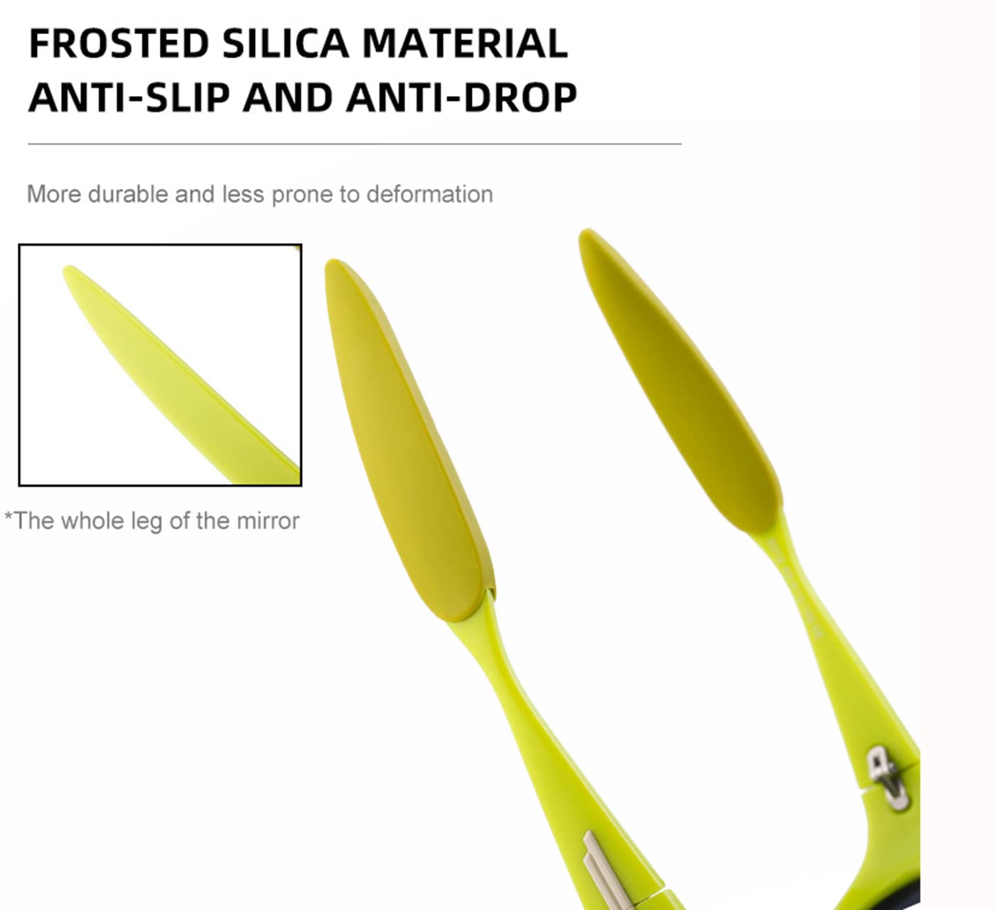 ADE WU Wrap Around Sunglasses Trendy Y2K Polarized Sport Sunglasses for Driving Cycling Outdoor Sun Glasses (Neon Green)