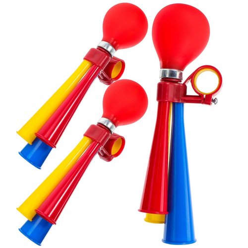 Toddmomy 3Pcs Bugle Horn Retro Clown Horn Kids Bike Horn Squeeze Clown Horn Loudspeaker Snail Air Horn Handlebar Accessories for Vehicles Bicycles Golf Cart