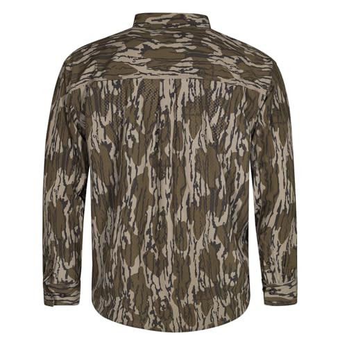 Mossy Oak Men's Tibbee Technical Lightweight Camo Hunting Shirt