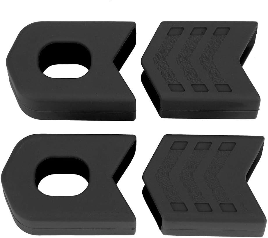 VGEBY 1Pair Crank Protector Guards, Silicone Crank Case Cover Crank Sleeve Arm Boot Protector Accessory(Black) Crank Protector Crank Boots