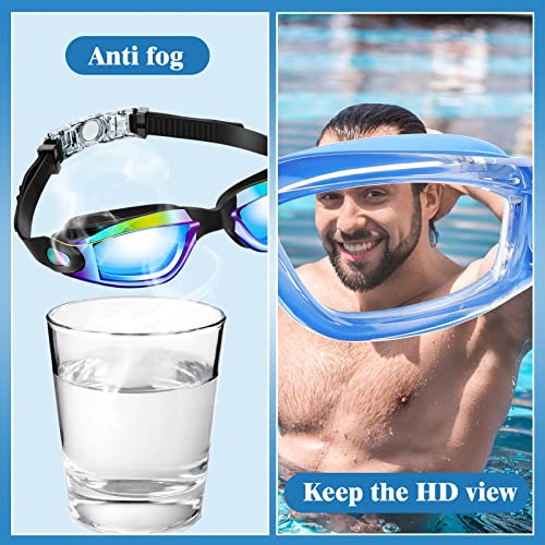 Konohan 10 Pack Kids and Adult Pool Swim Goggles - Assorted Colors