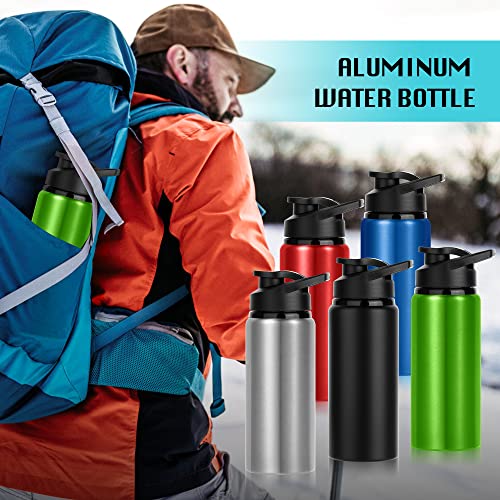 20oz Aluminum Water Bottles Bulk Pack - 10 Colors Reusable Leakproof Sport Bottles