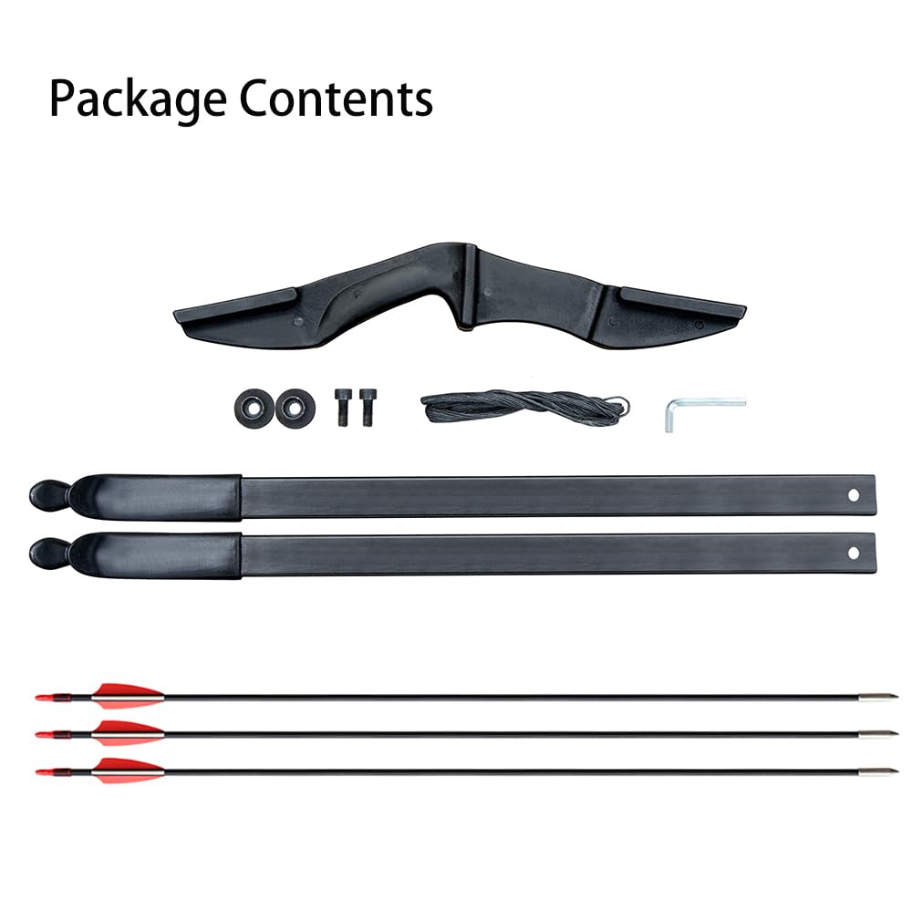 53" Bow and Arrow Set for Adults,Archery Takedown Recurve Bow Bow Hunting Set for Beginners and Youth, Left & Right Handed Draw Weight 30 40 lbs (30lbs)