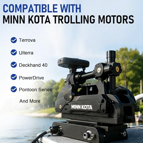 Black Quick Release Mounting Bracket for Minn Kota Trolling Motors