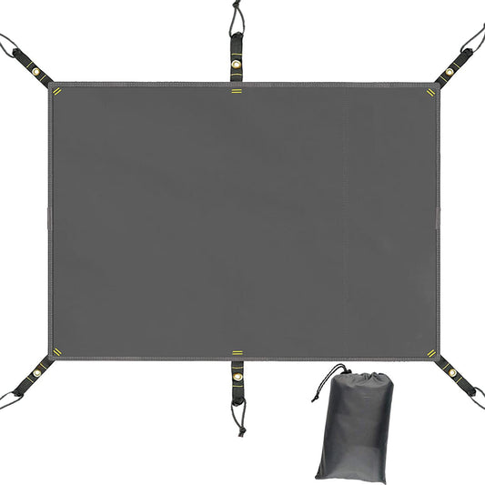 Farfly Tent Footprint Waterproof PU 3000 Easy Set up Heavy Duty Ultralight Tent Footprint for Camping,Hiking, Backpacking, Hammock, Beach Grey (Grey 59'' X 86'')