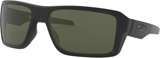 Oakley Double Edge Sunglasses Matte Black with Dark Grey Lens 66mm