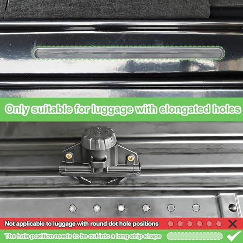 SYDSZ 4Pcs Car Roof Box Quick Caliper Fixation Clips for Luggage Carriers