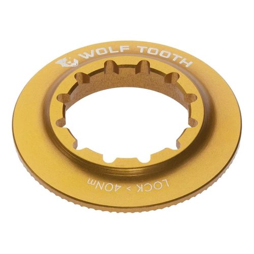 Wolf Tooth Centerlock Rotor Lockring – Internal Spline Gold