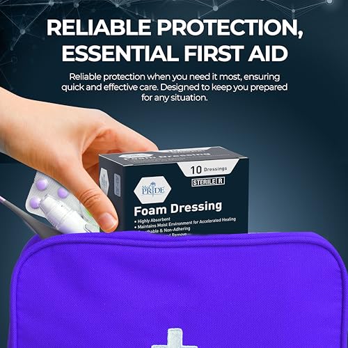 Sterile Waterproof Foam Wound Dressings 4x4 Inch Pack of 10