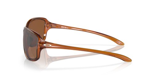 Oakley Women's OO9301 Cohort Rectangular Sunglasses, Dark Amber/Prizm Tungsten Polarized, 62 mm