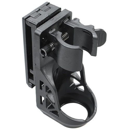 Tactical Flashlight Holster,Flashlight Holster for Belt, Flashlight Holder with Lever Side Lock System Rotatable Torch Holder Fit for 1"-1.55" Dia. Flashlight