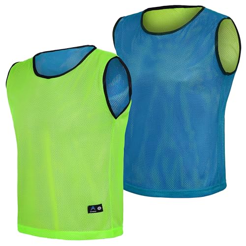 Breathable Reversible Basketball Jerseys 6 or 12 Pack for Men Women - Athletic & Lightweight