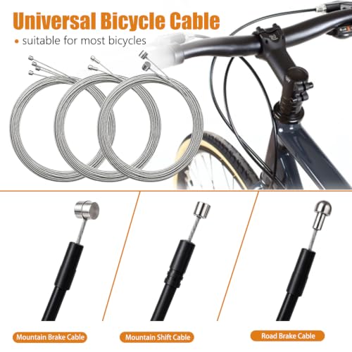 Black Bicycle Brake & Shift Cable Housing Repair Kit for All Bikes