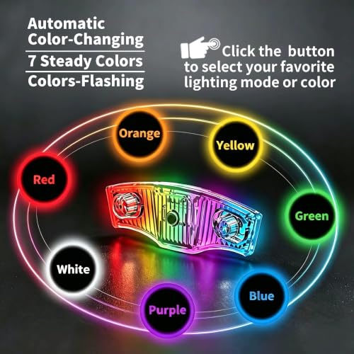 Rechargeable Color-Changing Bicycle Wheel Lights 2-Pack - Waterproof & Motion Sensor