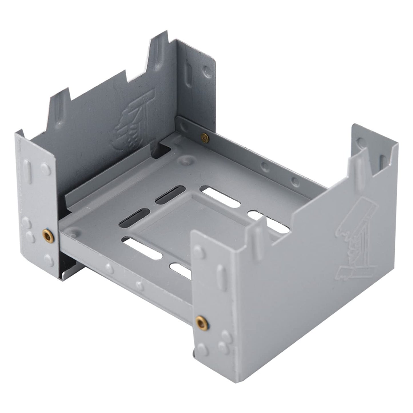 Folding Pocket Stove, 95 x 75mm Solid Mini Alcohol Stove Outdoor Folding Portable Pocket for Picnic BBQ Camp Hiking Wood Burning Camp