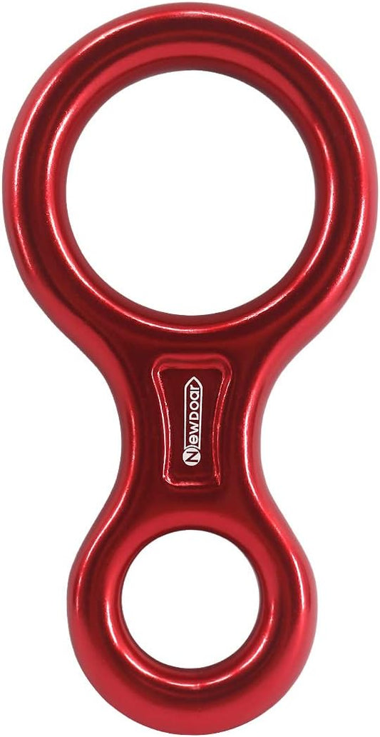 NewDoar Climbing Gear Downhill Equipment, Descender Rappel Rock Climbing Descending Belaying Equipment Rescue Figure 8 Descender Rigging Plate 35KN for Climbing Belaying and Rappeling Device