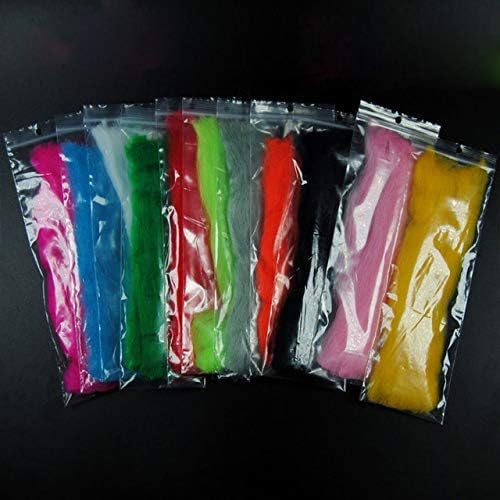 GREATFISHING 12 Color/Set 12pc Fly Tying Egg Yarn Glow Bug Yarn Fiber Baitfish Lure Parachute Fly Tying Material Streamer Flies