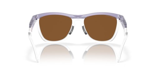Oakley OO9289 Frogskins Hybrid Round Sunglasses, Matte Transparent Lilac/Clear/Prizm Violet, 55 mm