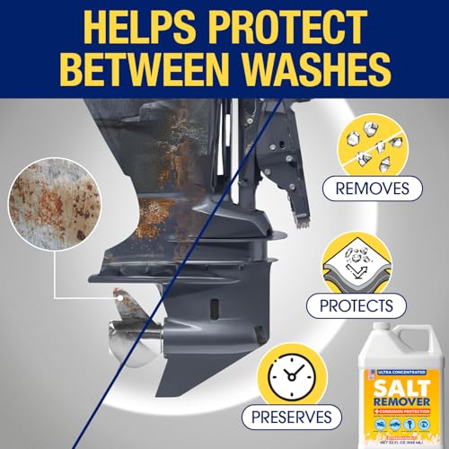 Salt Remover Kit for Boats and Vehicles - 32oz Concentrated Salt Dissolver