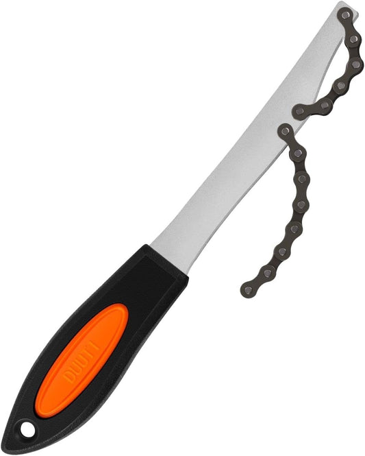 Flexzion Chain Whip - Bike Cassette Removal Tool Sprocket Remover with Rubber Coated Handle Grip - Compatible with Shimano, Sram Cassette Sprocket Remover