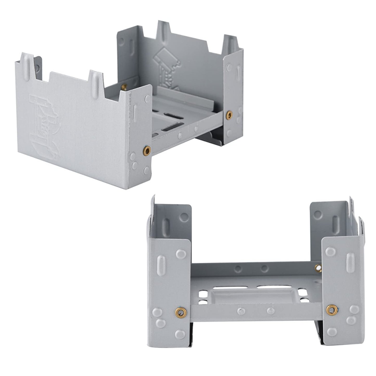 Folding Pocket Stove, 95 x 75mm Solid Mini Alcohol Stove Outdoor Folding Portable Pocket for Picnic BBQ Camp Hiking Wood Burning Camp