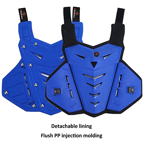 Motorcycle Body Armor Vest for Men Black Dirt Bike Chest Back Protector