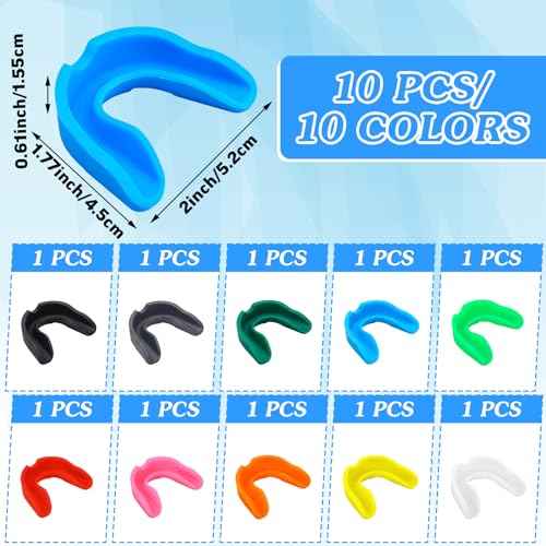 Frienda Sport Mouth Guards Mouthguard 10 Pcs Gum Mouth Guard Teeth Armor Game Guard for Boxing Basketball Football Hockey Karate Basketball Rugby Match