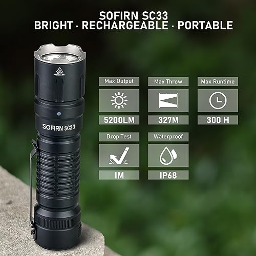 High Lumens Rechargeable Tactical Flashlight Waterproof LED Camping Light