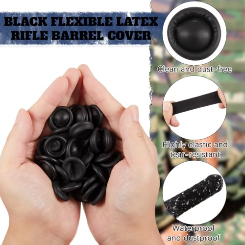 200/80 Pcs Latex Dust & Protective Covers Black - Equipment Storage