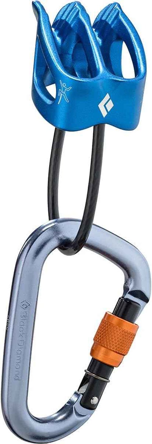 Black Diamond Big Air ATC XP Belay Device with Rocklock Screwgate Carabiner - Ultimate Rock Climbing Kit
