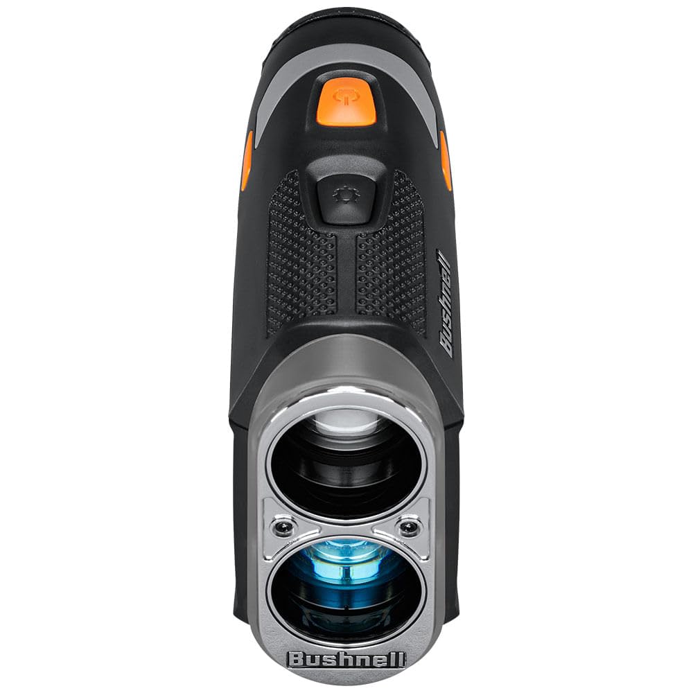 Bushnell Golf Tour V6 Laser Rangefinder Patriot Pack, Visual Jolt Flag Locking, Magnetic Mount, 1300 Yard Range 6X Magnification
