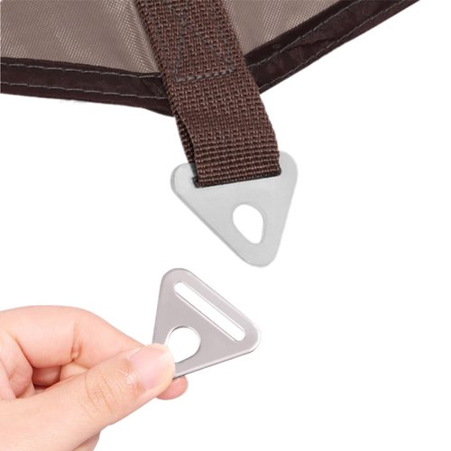 Vleant 10Pcs 32mm Stainless Steel Outdoor Tent Canopy Triangle Buckle Hook Wind Rope Buckle Rope Sunshade Buckle Hook Adjustment Fixing