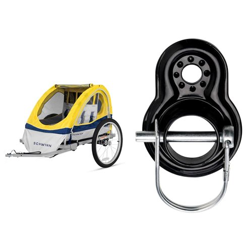 Schwinn Echo Child Bike Trailer and Coupler Attachment for Instep and Schwinn Bike Trailers