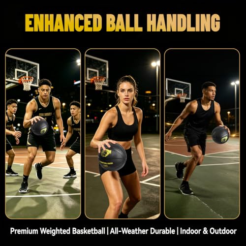 Mini Weighted Basketball Training Ball 2.0 LBS for Arm & Hand Dexterity