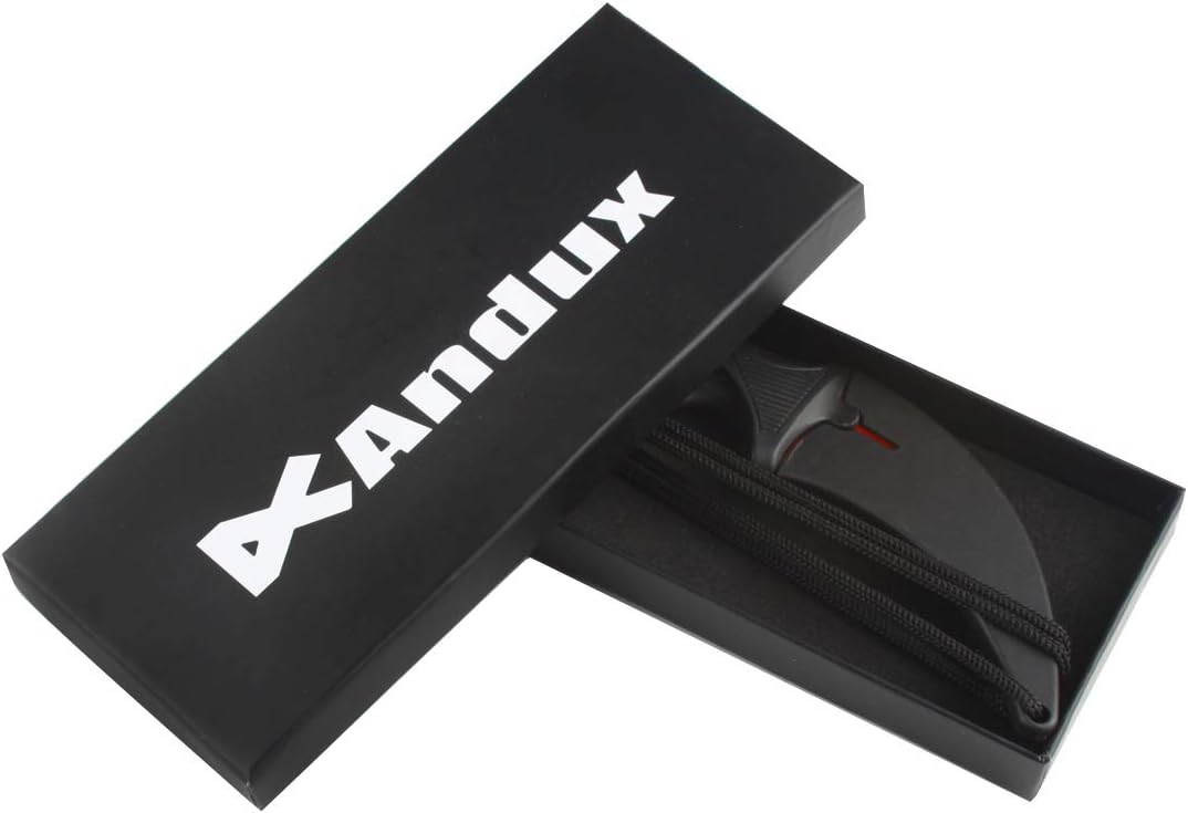 Andux Karambit Camping Hunting Tool with Cord ZD-01 (Purple-White)