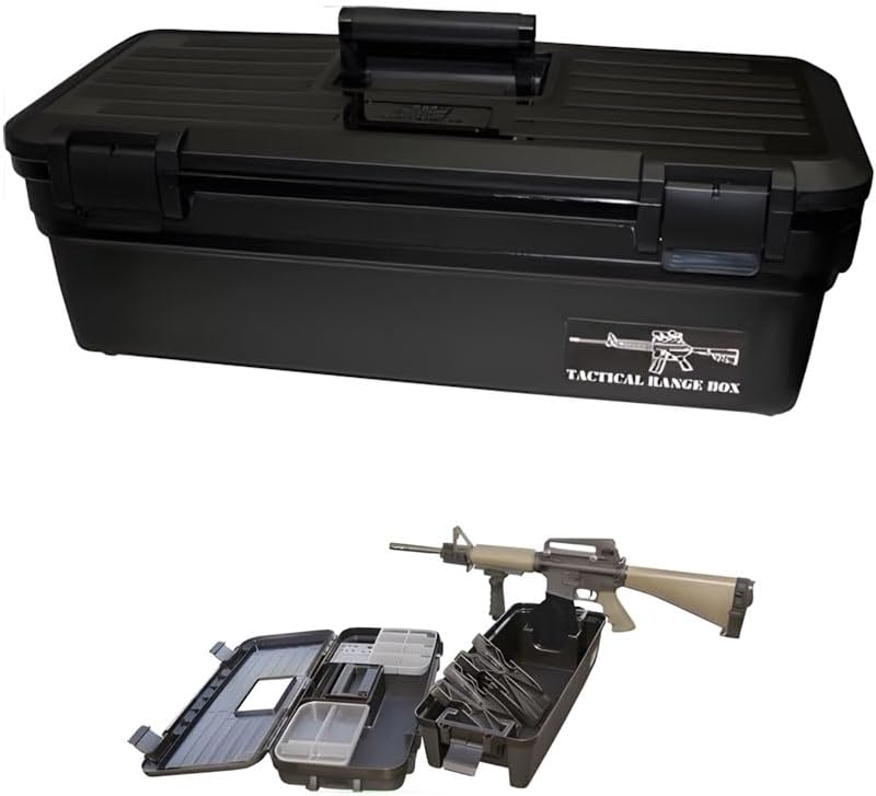 MTM TRB-40 Tactical Range Box for regular & tactical rifle, USA Made, Black